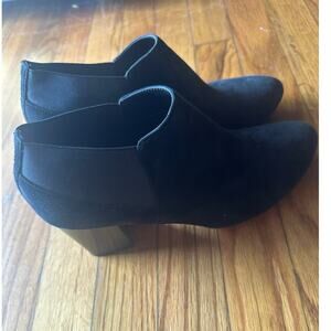 VANELI Suede Slip-On Ankle Booties — Comfort Chic, Women’s Size 9M